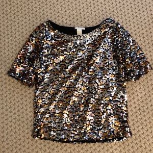 H&M Sequin Top - XS